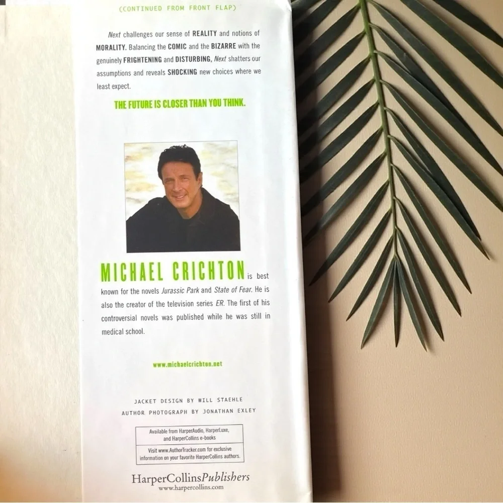 Michael Crichton Next (2006 First Edition Hardcover, Deckled Edges, Dust Jacket)